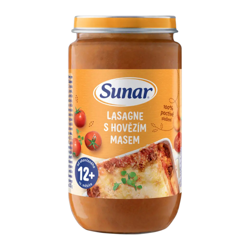 SUNAR Příkrm lasagne s hovězím masem 12m+ 235 g