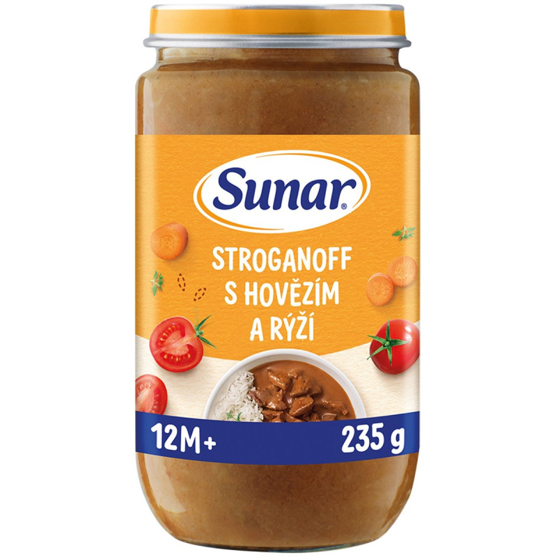 Sunar Příkrm stroganoff s hovězím a rýží