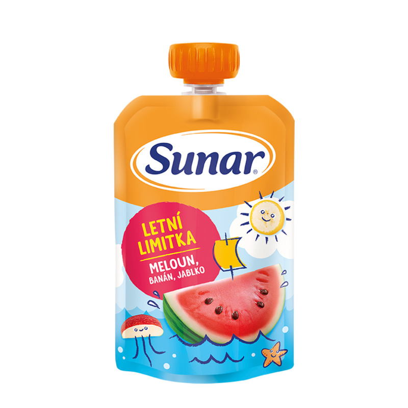 Sunar Kapsička jablko, banán, vodní meloun