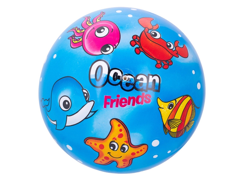 Gumový míč s motivem mořských zvířátek 23 cm