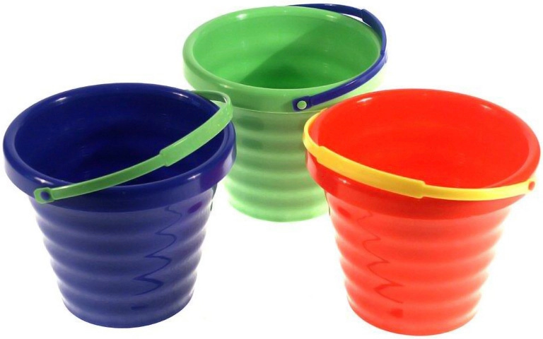 Dětský kbelík na písek 16 cm s ouškem 1,4 l - 1 kus