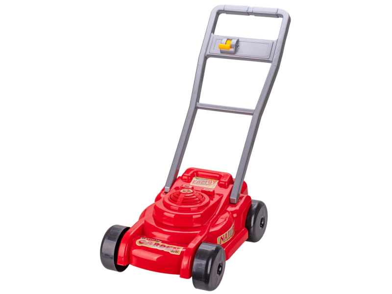 Dětská sekačka na trávu – červená