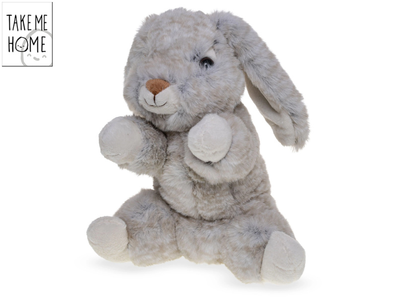 Sedící plyšový zajíček Take Me Home 20 cm