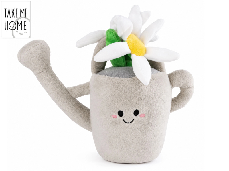 Plyšová pokojová rostlina Take Me Home v šedé konvici 20 cm