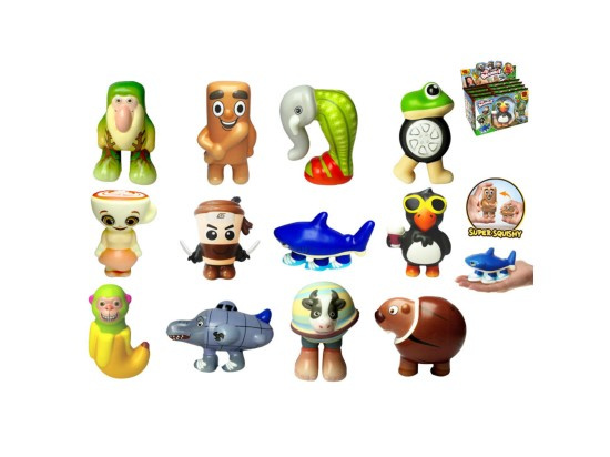 Brainrot PuffUps squishy 10 - 12 cm v sáčku, mix druhů