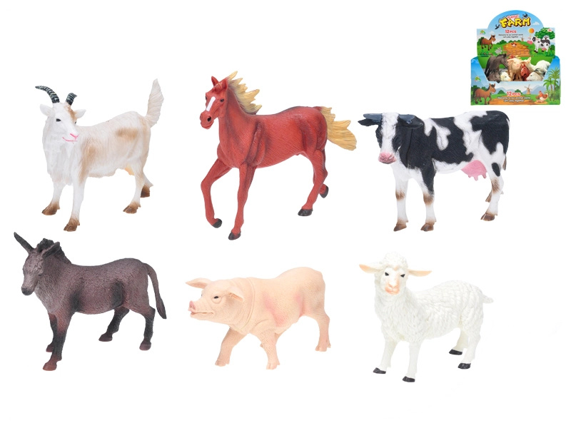 Zvířátka z farmy – sada figurek 15–20 cm, 6 druhů