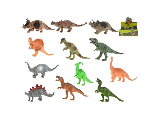 Sada dinosaurů 14–18 cm, 12 ks