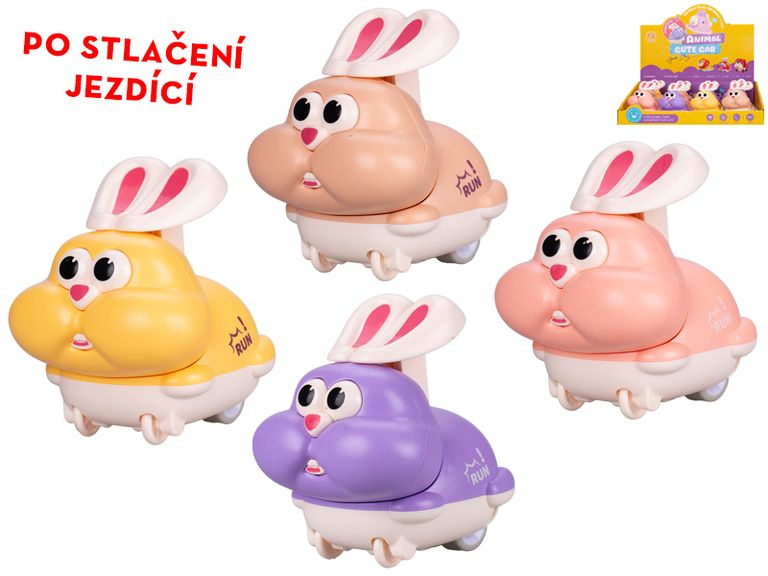 Jezdící králíček 7 cm – interaktivní hračka pro děti
