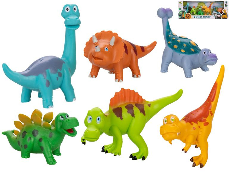 Sada dinosaurů 8–11 cm, 6 ks v krabičce