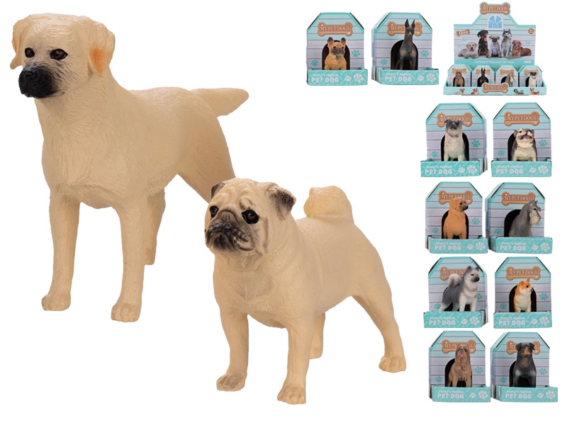 Sada figurek pejsků 6,5–12 cm – 12 realistických plemen