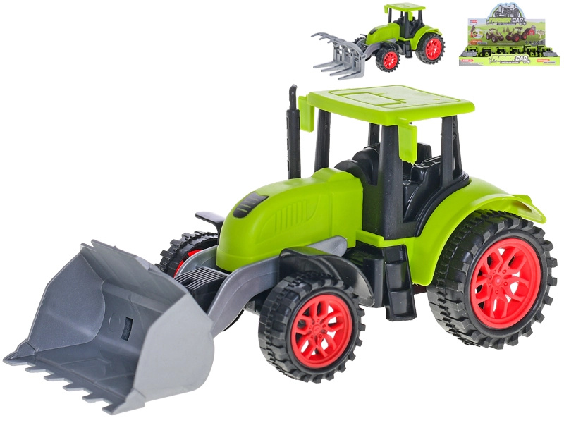Traktor na setrvačník 17 cm – dětský nakladač nebo drapák