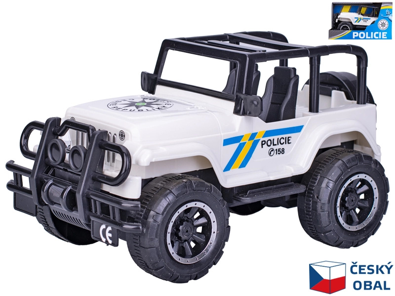 Mikro Jeep policejní 22,5cm na setrvačník CZ