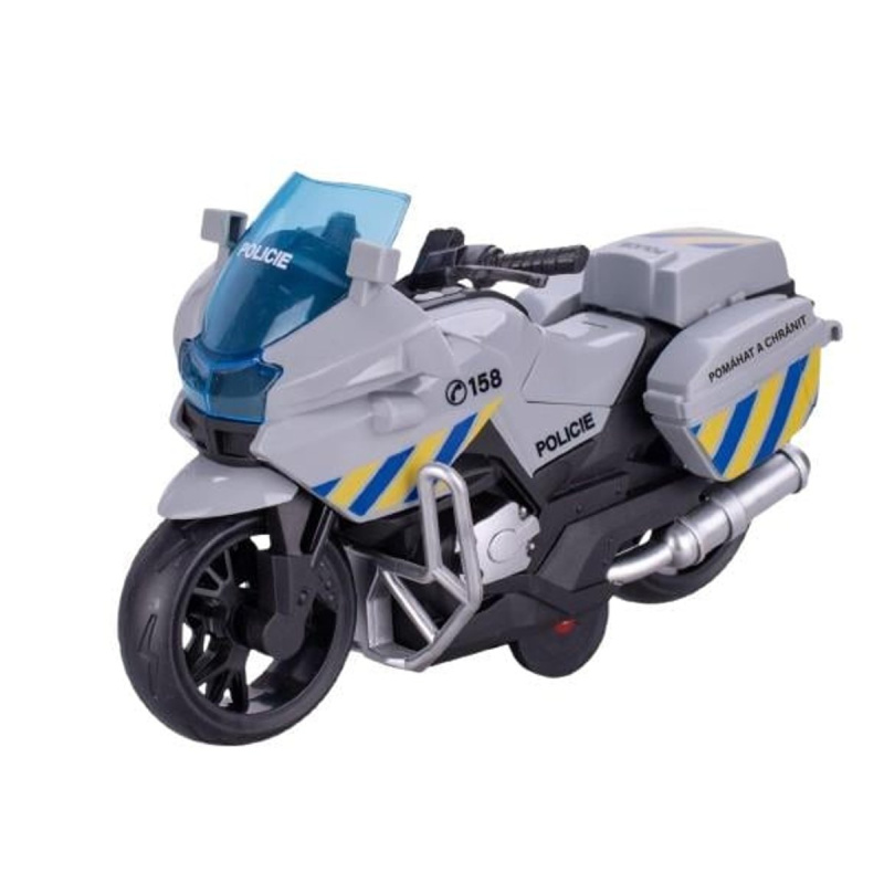 Mikro Motorka policejní CZ 16cm na zpětný chod