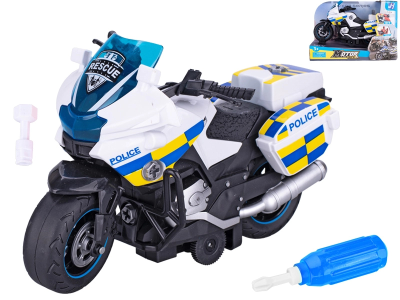Policejní šroubovací motorka na setrvačník 22 cm