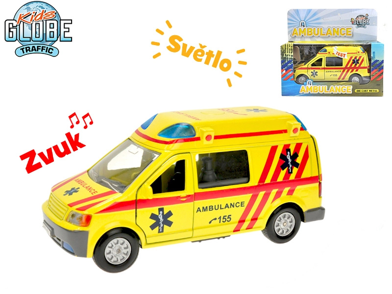 Kids Globe Ambulance kov 14cm