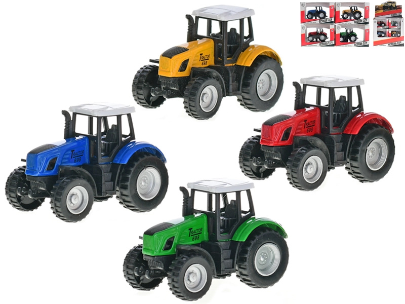 Kovový traktor 8 cm se zpětným chodem