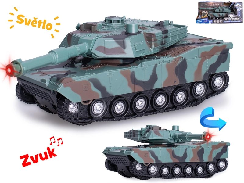 Tank 24 cm v měřítku 1:32 se světelnými a zvukovými efekty