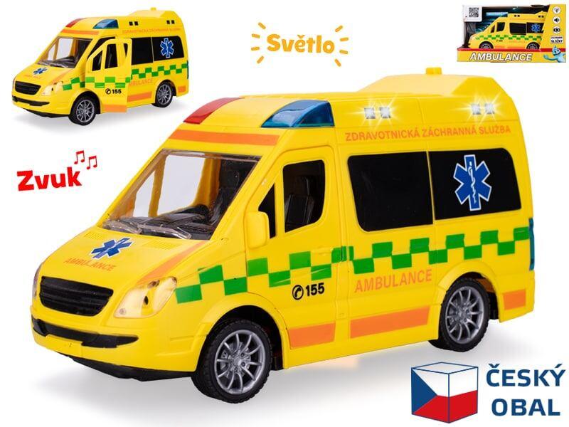 Mikro Auto ambulance CZ 21,5cm 1:20