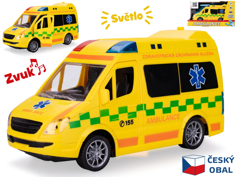 Mikro Auto ambulance CZ 21,5cm 1:20