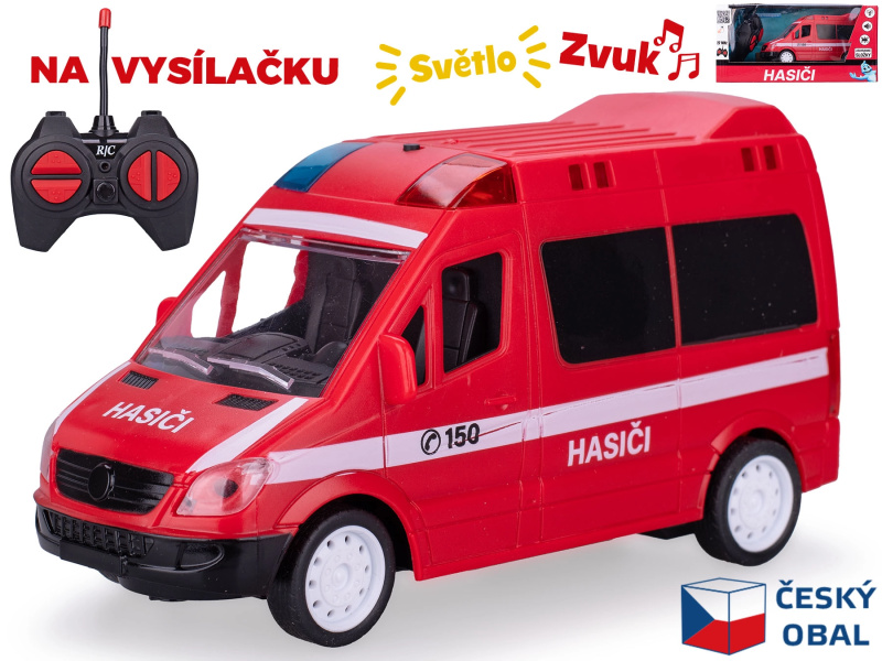 Mikro R/C auto hasiči CZ 17cm