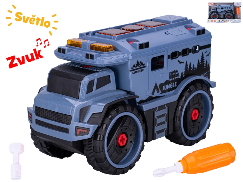 Šroubovací auto 24 cm se světlem a zvukem
