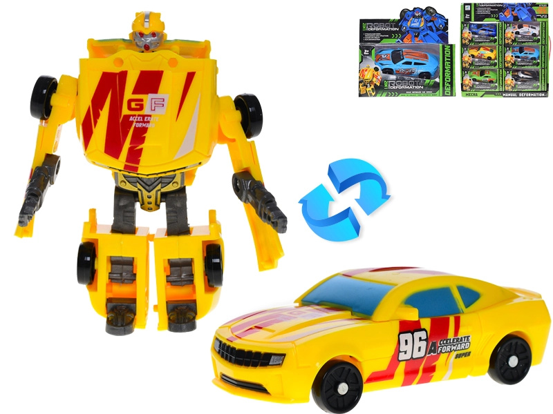 Auto závodní robot 11 cm – transformující hračka pro děti