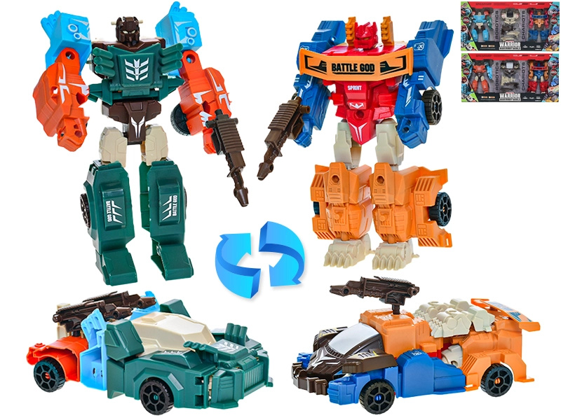 Deformation Warrior – sada transformujících se závodních aut na roboty