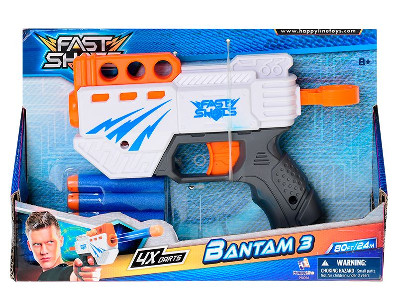 Mikro Pistole 20cm se zásobníkem pěnových nábojů