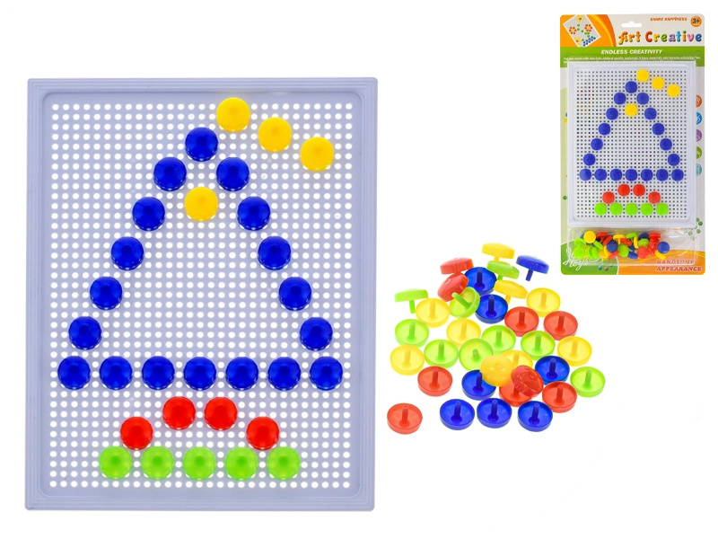 Mikrotrading Tabulka mozaika 24 x 18,5 cm s kloboučky na kartě