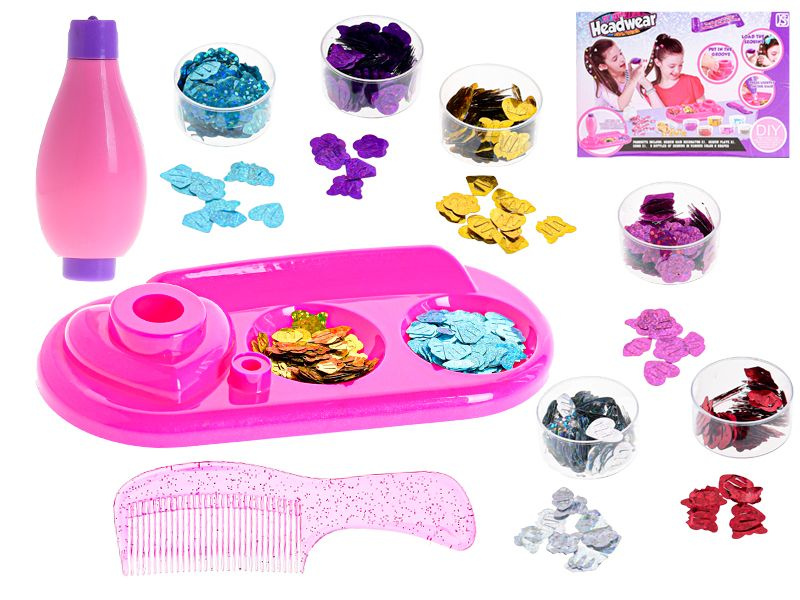 Mikro Sada na ozdobu vlasů v krabičce