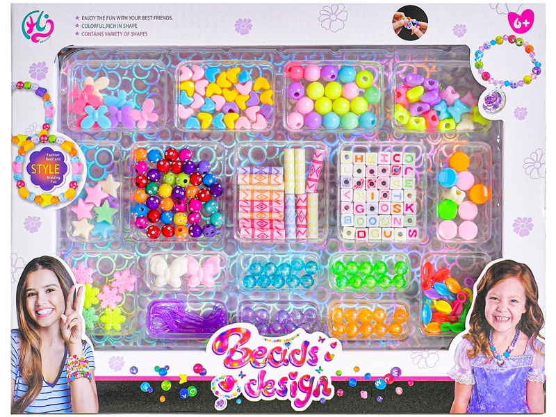 Kreativní sada na výrobu šperků v krabičce pro děti