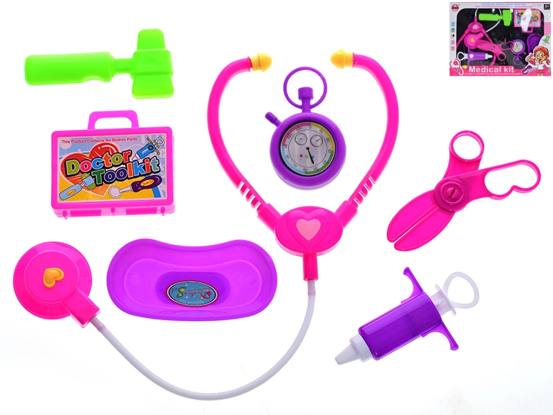 Doktorská sada pro děti 7 ks v modrém pouzdře