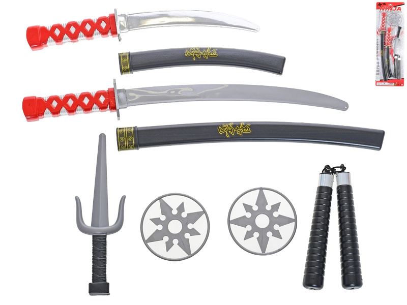 Sada ninja bojovníka – dětský akční set se samurajskými meči a doplňky