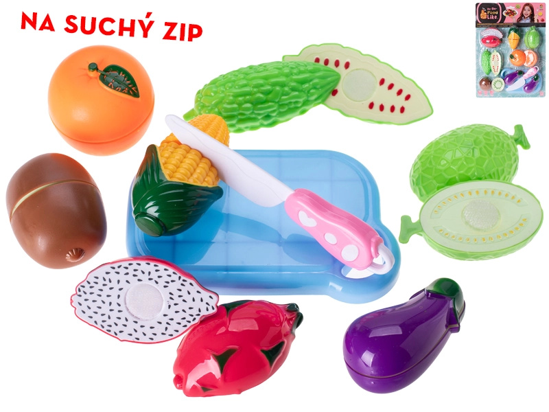 Sada ovoce a zeleniny na suchý zip pro děti