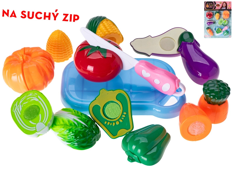 Sada ovoce a zeleniny na suchý zip, 16 ks