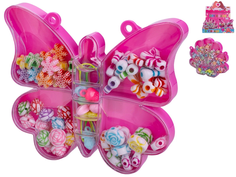 Navlékací korálky v boxu pro děti 3+