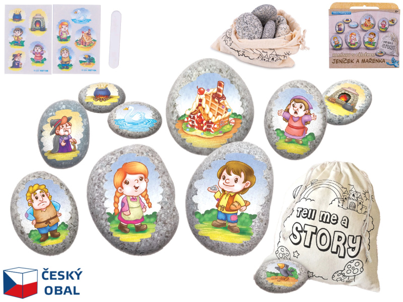 Kreativní sada kamínků Jeníček a Mařenka