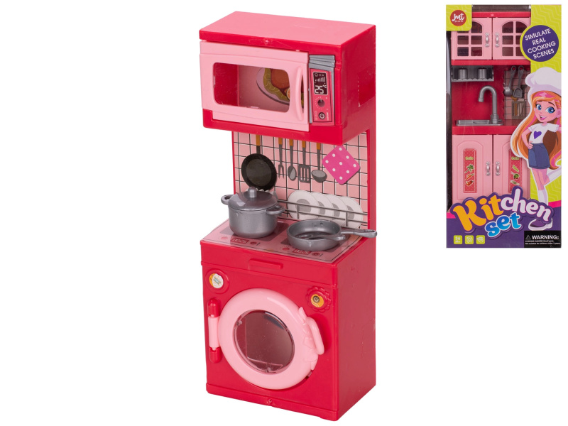 Kuchyňka pro panenky 20 cm – set s dřezem nebo pračkou
