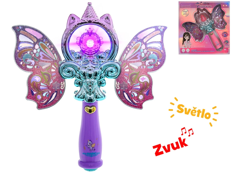 Kouzelná světelná hůlka pro malé víly 21 cm