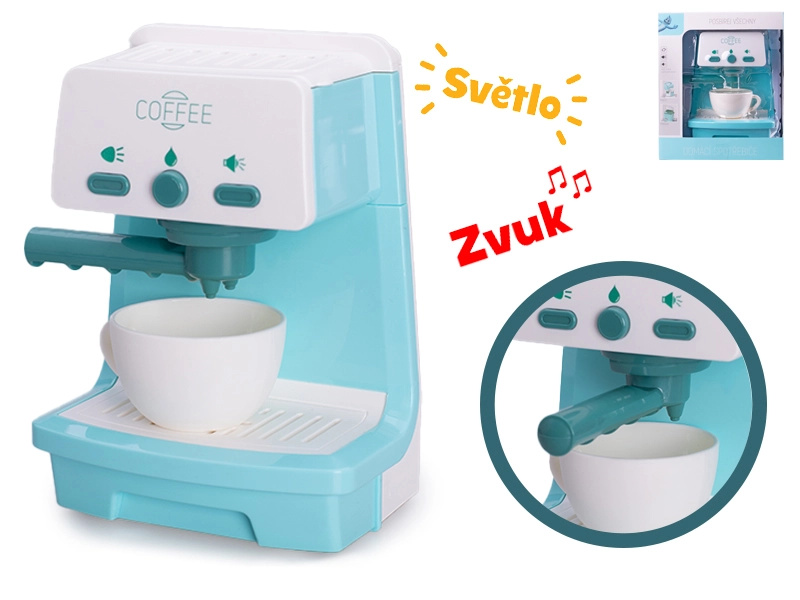 Dětský pákový kávovar se světly a zvuky