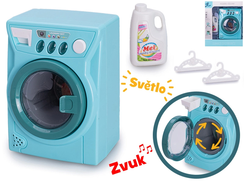 Dětská pračka se světly a zvuky, 14 × 10 cm