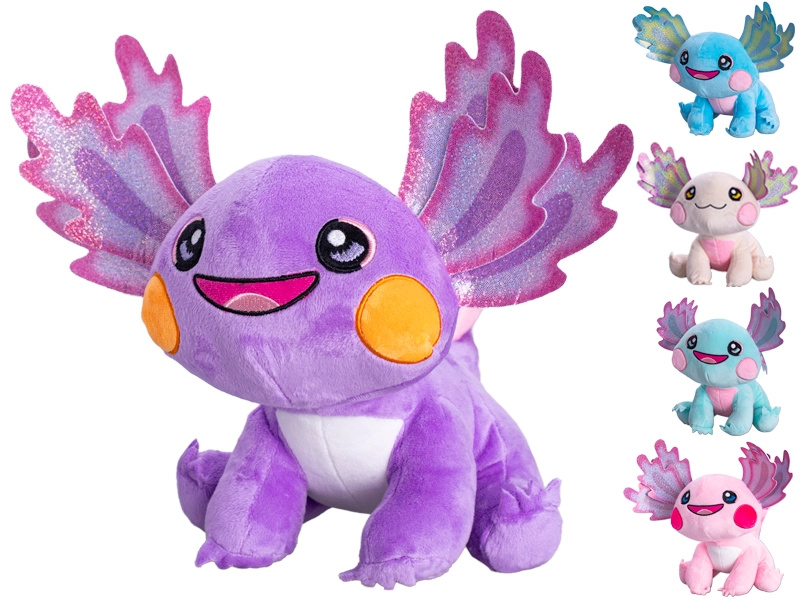 Mikro Axolotl plyšový 28cm sedící, více druhů