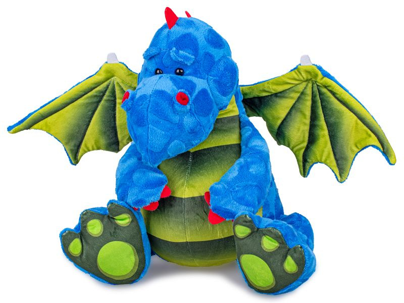 Drak plyšový 30cm modrý sedící 0m+ v sáčku