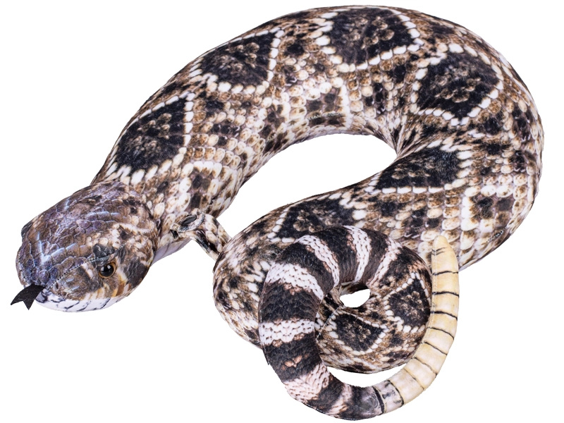 Plyšový cestovní polštářek chřestýš 40 cm