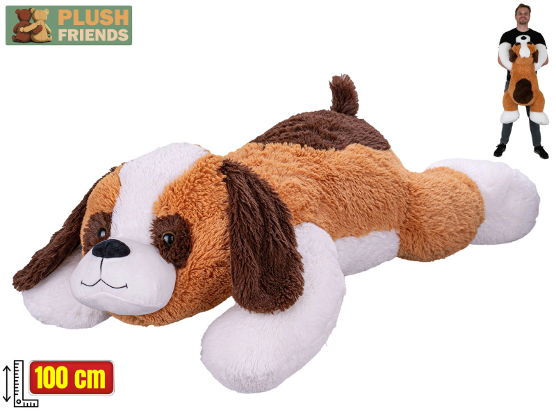 Plyšový bernardýn 100 cm – ležící mazlíček z kolekce Plush Friends