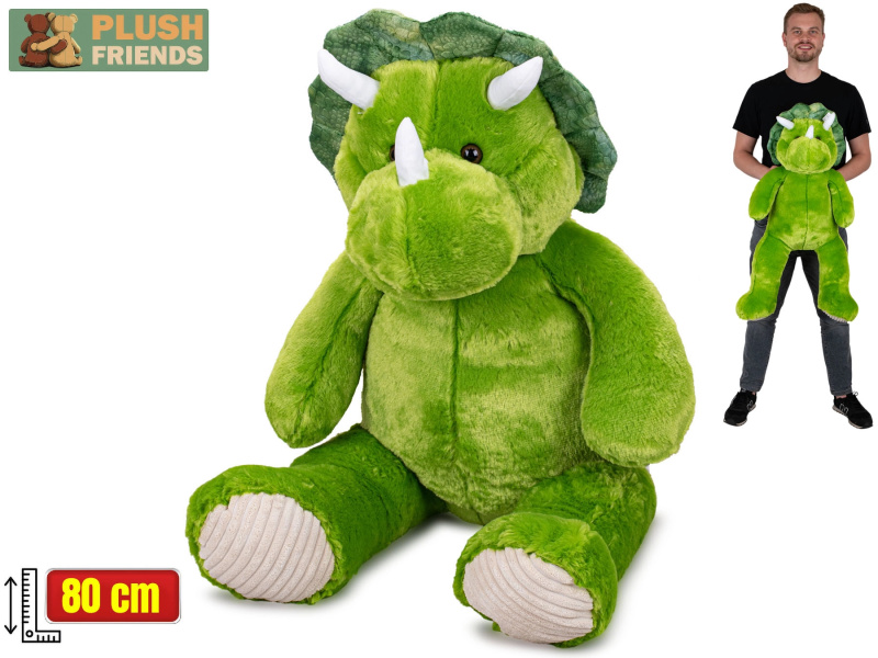 Plush Friends plyšový triceratops 80 cm