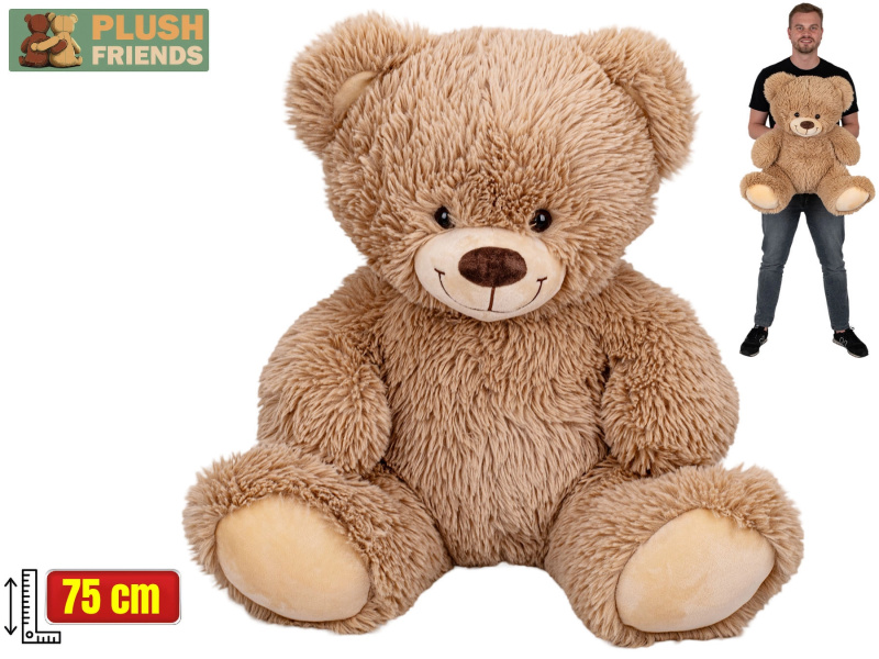 Plyšový medvěd béžový 75 cm Plush Friends