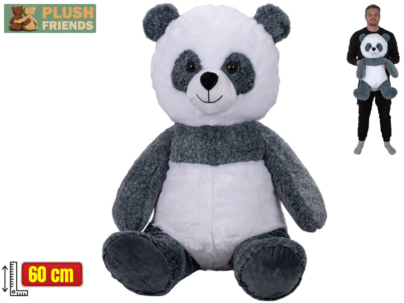 Plush Friends plyšová panda sedící 60 cm