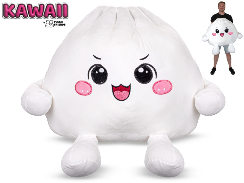 Plush Friends Kawaii jásající plyšový bao knedlíček 60 cm