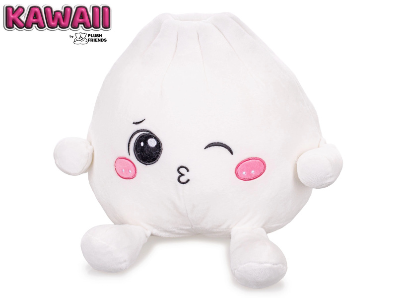 Plush Friends kawaii mrkající plyšový knedlíček Bao 25 cm - 1 kus